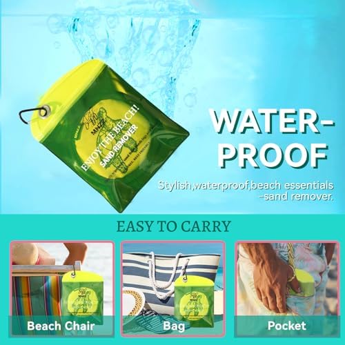 Beach Sand Remover Sand Eraser Kids Adult Women Men Summer Essentials Sunscreen Chair Cover Towel Blanket Shell Tote Bag Tent Umbrellas Shovel Toy Castle Building Cup Holder Clip Hat Canopy Shade 2Pcs