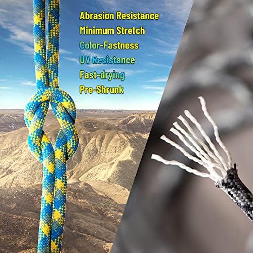 HERCULES Type III Paracord 550 Paracord Rope Parachute Cord, 250' Black Paracord for Survival Paracord, Survival Cord