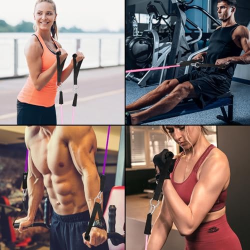 WHATAFIT Resistance Bands, Exercise Bands,Resistance Bands for Working Out, Work Out Bands with Handles for Men and Women Fitness, Strength Training Home Gym Equipment