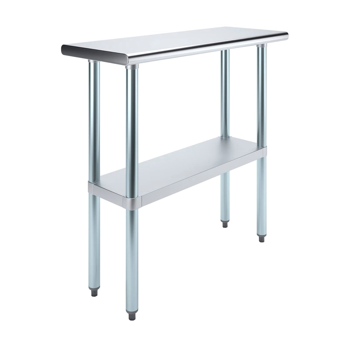 AmGood 14 in. x 36 in. Stainless Steel Work Table | Metal Kitchen Food Prep Table | NSF