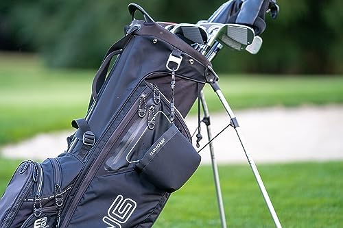Golf Club and Golf Ball Cleaning Bag, Waterproof Clean Face Technology Liner, Detachable Clip, Machine Washable, Cleans Club Grooves, Dry Exterior (Neoprene or Microfiber Option Available)