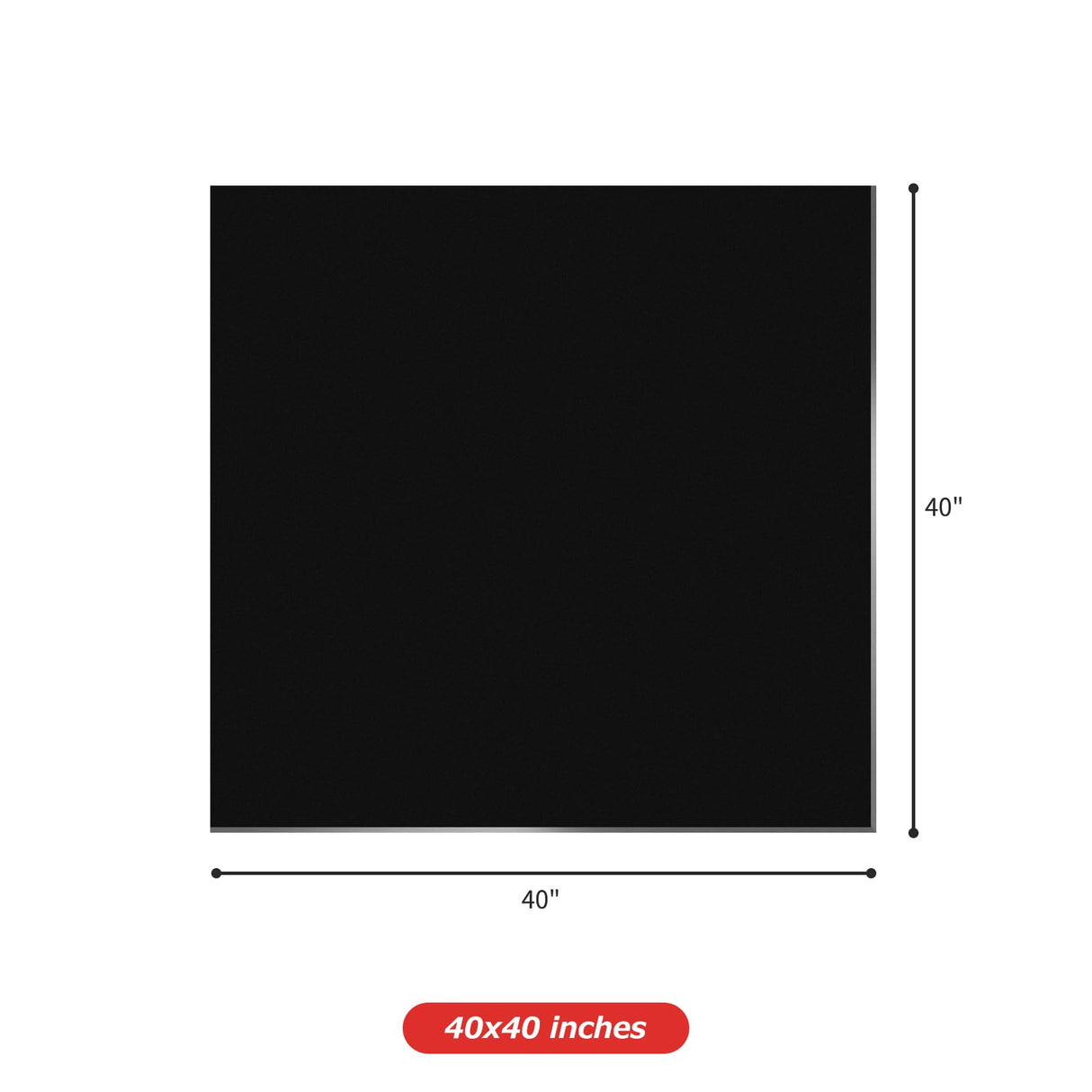 Matace Welding Blanket Fireproof 40x40 Inch Carbon Felt Soldering Mat & Pad, 5mm Flame Retardant Fabric, Heat Shield for Brazing, Automotive Repair, Grill & Smoker, HVAC Plumbing, Black