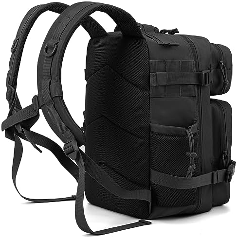 QT&QY 25L/35L/45L Military Tactical Backpack For Men Molle Daypack 3 Day Bug Out Bag Hiking Rucksack With Bottle Holder