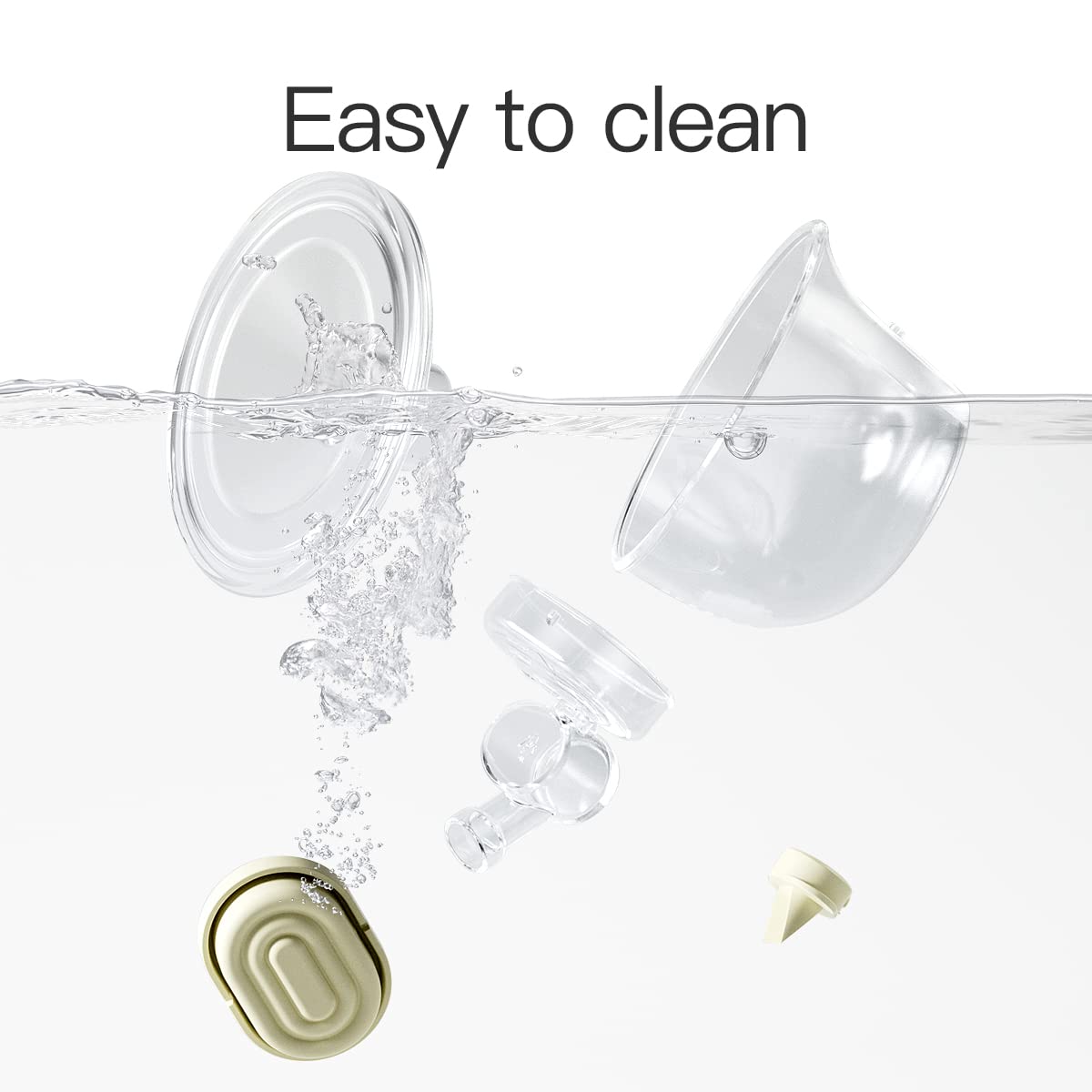 Phanpy Wearable Breast Pump Milk Collector Cup, New Cup Parts, Original Phanpy Breast Pump Replacement Accessories, 24 mm Flange and 20mm Insert Included, 15 oz / 420 ml, 2 Piece