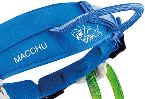 PETZL MACCHU Kids' Climbing Harness - Adjustable Seat Harness for Children Less Than 40kg / 88 lbs