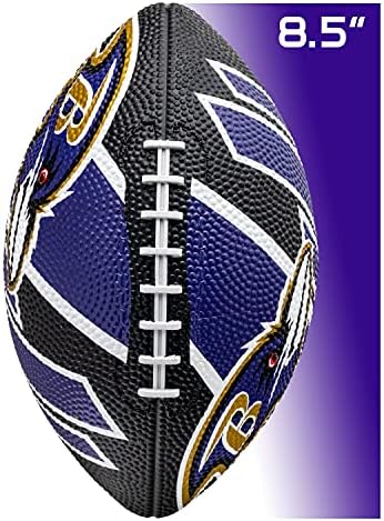 Franklin Sports NFL Team Footballs - Rubber Youth Mini Footballs for All NFL Teams - Kids Junior 8.5" Football - Official NFL Licensed Footballs