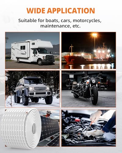 10 Gauge Marine Wire, 10/2 Duplex Marine Grade Cable, IP68 Waterproof/Oxygen-Free Tinned Copper Stranded PVC 10 AWG Wire for Boat, Automotive, RV, Solar, LED Strips (100FT/30M)