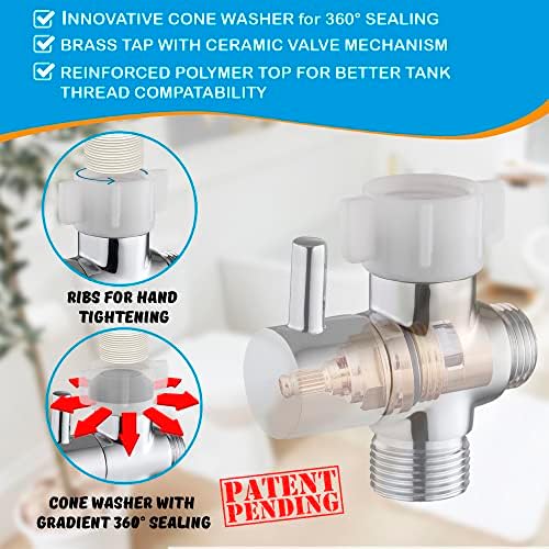 Premium Bidet Sprayer - Handheld Bidet Jet Spray for Toilet | Adjustable Water Pressure | Leak-Proof Stainless Steel Toilet Bidet Sprayer | Muslim Shower | Cloth Diaper Washer | Bathroom Bidet