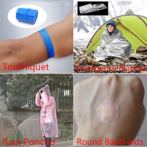 First Aid Kit EMT Medical IFAK Pouch, Molle Tactical Med Emergency Trauma Bag for Camping Home Car Hiking Hunting (Olive Drab)