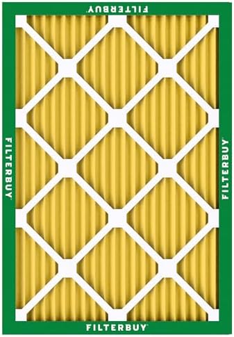 Filterbuy 17x20x1 Air Filter MERV 11 Allergen Defense (2-Pack), Pleated HVAC AC Furnace Air Filters Replacement (Actual Size: 16.50 x 19.50 x 0.75 Inches)