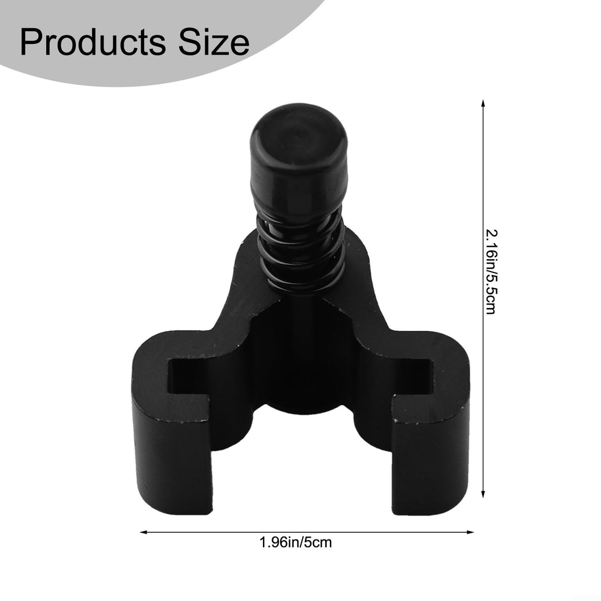 Oniissy Aluminum Barn Door Stopper Adjustable Sliding Hardware Accessories Easy Install, Prevent Wheels From Sliding Out, Black
