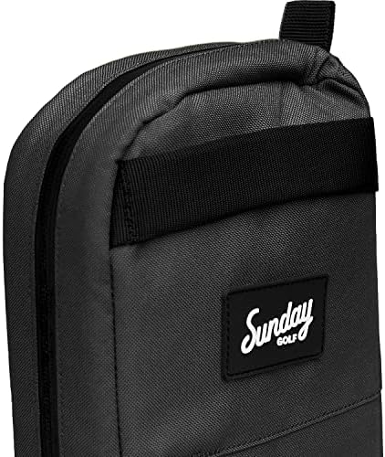 Golf Cooler Bag, Capacity for 7 Cans, Discrete, Water Resistant Zippers, Sleeves for Ice Packs, with 3 Grab Handles by Sunday Golf