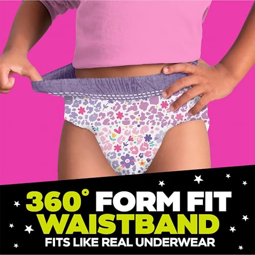 Ninjamas Girls Bedwetting Nighttime Underwear, Size S/M (38-70 lbs), 88 Count, Overnight Protection, Ultra Absorbent, Hypoallergenic