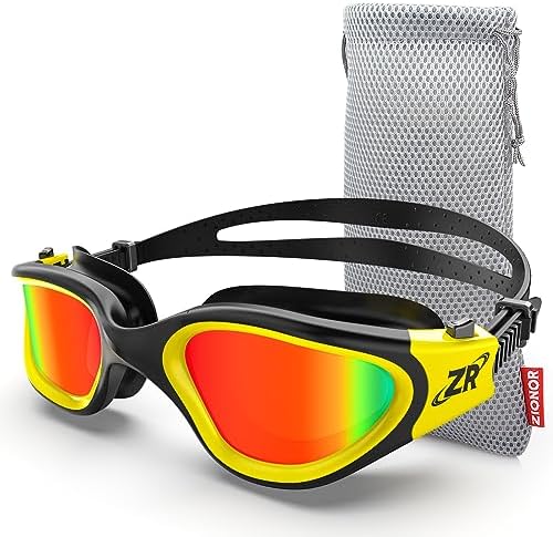 ZIONOR G1 Polarized Swimming Goggles for Unisex Adult Women Anti Fog 100% Anti UV Diving Goggles