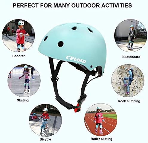 Kids Bike Helmet,Toddler Skateboard Helmets for Ages 2-3-5-8-14 Years Boys Girls,Adjustable Multi-Sport Bicycle Skateboarding Football Roller Skating Scooter Rollerblade Balance Bike Helmet