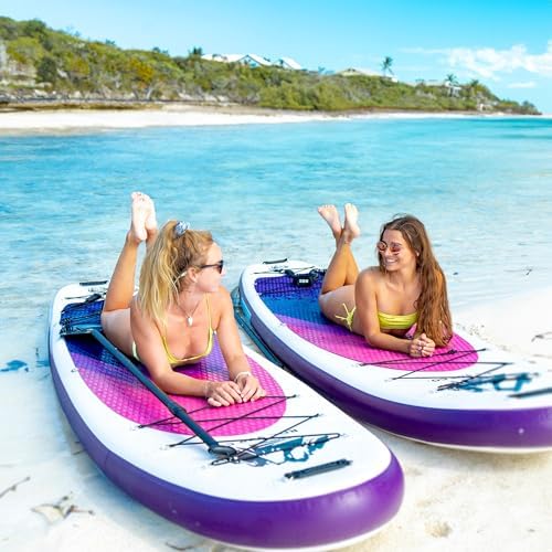 Roc Inflatable Stand Up Paddle Boards 10 ft 6 in with Premium SUP Paddle Board Accessories, Wide Stable Design, Non-Slip Comfort Deck for Youth & Adults