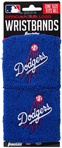 Franklin Sports MLB Team Licensed Baseball Wristbands - MLB Team Logo Sweat Wristbands - Great for Costumes + Uniforms - Pair