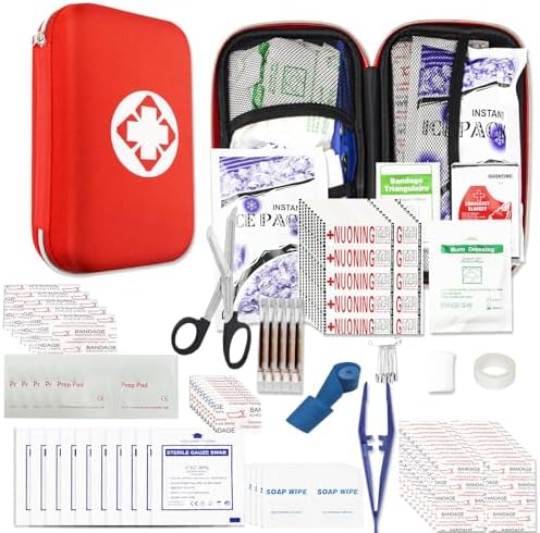 Car-First Aid-Kit Travel-Emergency Home-Essential - 274Pcs First Aid Kits Refill Supplies for Business College Dorm Student Boating Outdoor Adventure Emergency Necessities YIDERBO