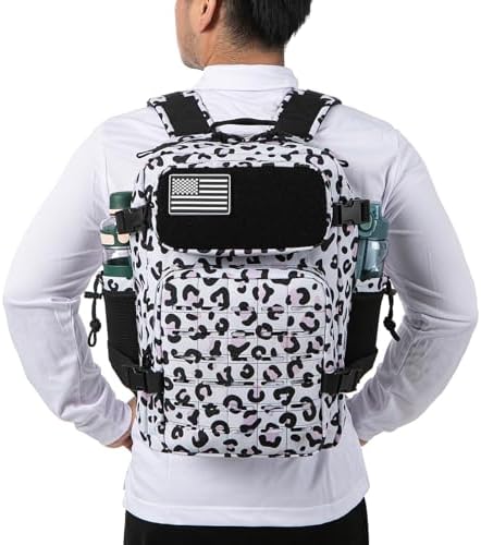 QT&QY 25L/35L/45L Military Tactical Backpack For Men Molle Daypack 3 Day Bug Out Bag Hiking Rucksack With Bottle Holder