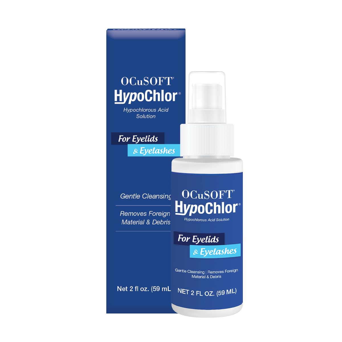 OCuSOFT HypoChlor Spray - Hypochlorous Acid Spray for Eyelids - 2 fl oz