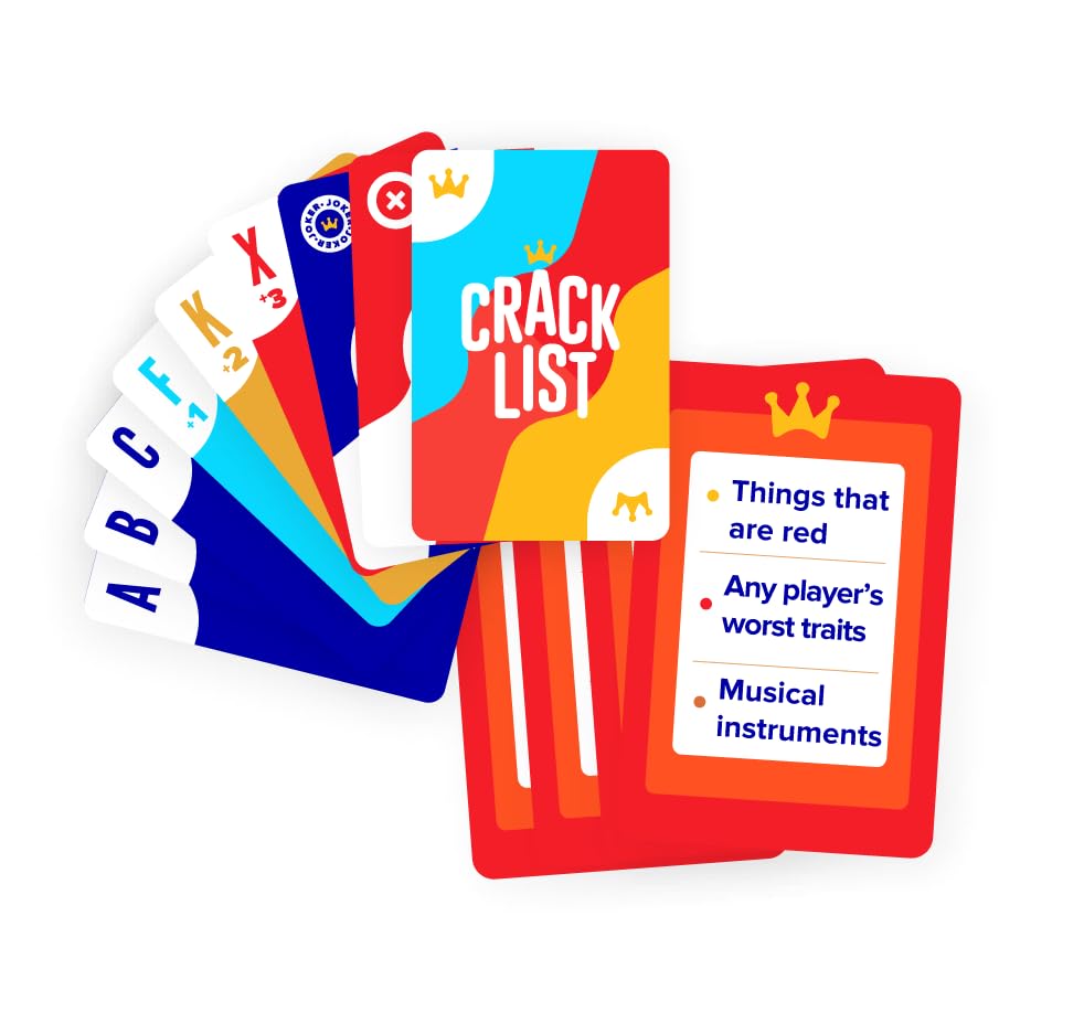 SAVANA Crack List - The Crack-You-Up Categories Card Game | 2+ Players | Quick and Hilarious Game for Kids, Teens and Adults | Family Board Games