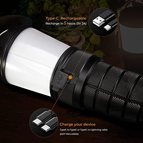 Sofirn BLF LT1 Camping Lantern Rechargeable, Led Lantern with 8X LH351D LED, 24 Hours Runtime in Medium Mode, Perfect Lantern Flashlight for Camping, Power Outages, Hiking, Fishing