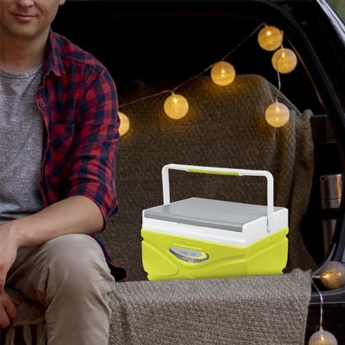 Picnic Cooler – 4.5 Liter Hard Cooler – Coolbox Keeps Contents Cool for 48 Hours – BPA Free Outdoor Cooler – Portable Cooler for Picnics, Grill, Camping (Orange)