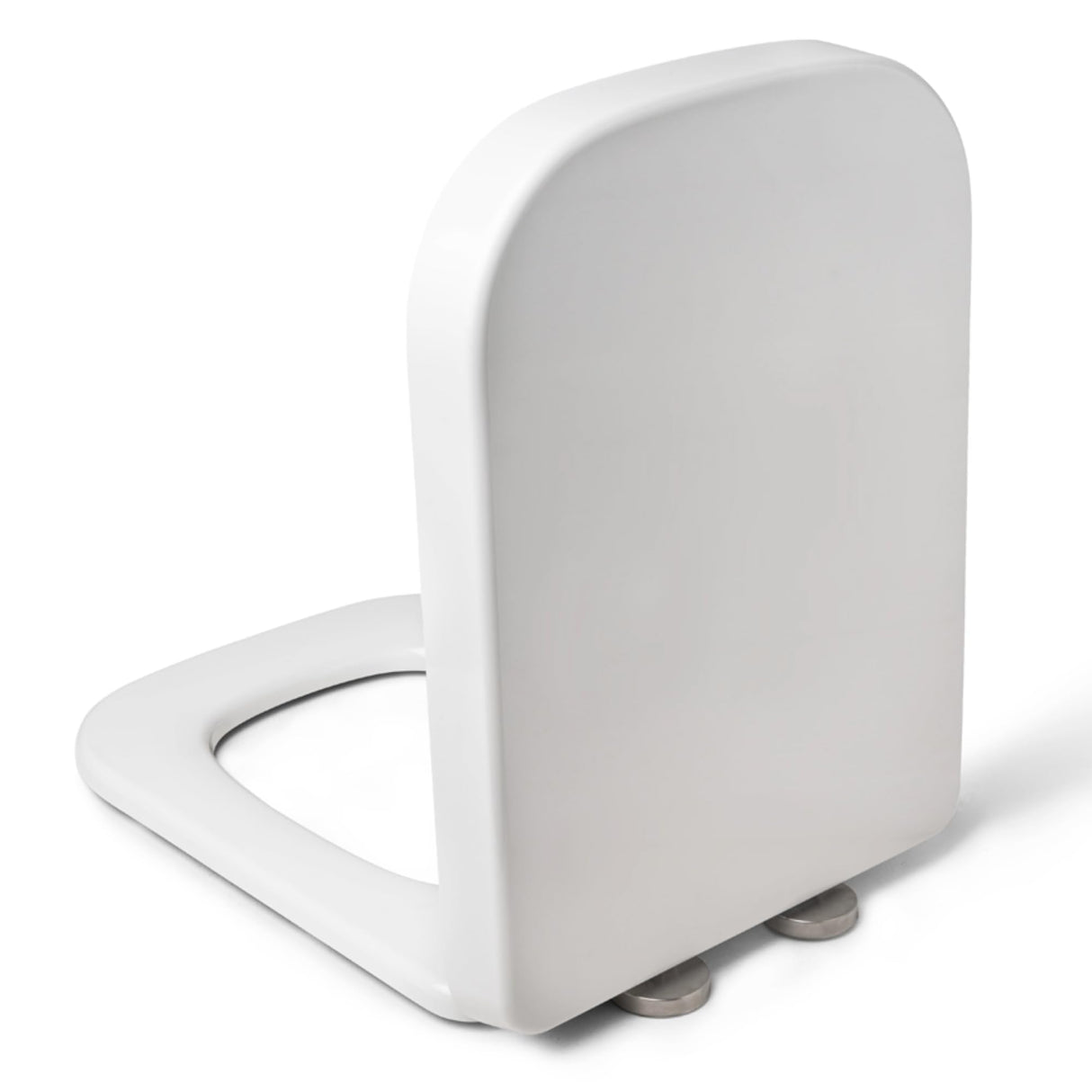 Go Bathrooms White Square Soft Close Quick Release Heavy Duty Toilet Seat