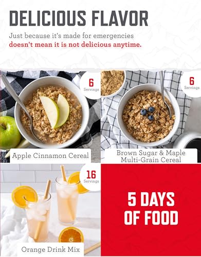 READYWISE - Prepper Pack Bucket, 52 Servings, Emergency, MRE Meal & Drink Supply, Premade, Freeze Dried Survival Food, Hiking, Adventure & Camping Essentials, Individually Packaged, 25 Year Shelf Life