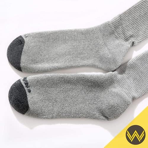WANDER Men's Cushion Crew Socks 3-6 Pairs Athletic Running 6-8/8-13/12-15 Socks Men Cotton Sport Wicking Work