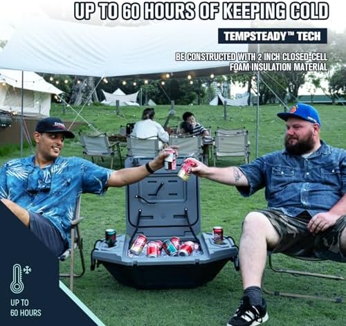 Floating Cooler – 32 QT up to 60 Hours Amphibious Ice Chest - Kayak Camping Coolers for Lake, River, SUP, Fishing, Boat, Pool, Party, Beach & More