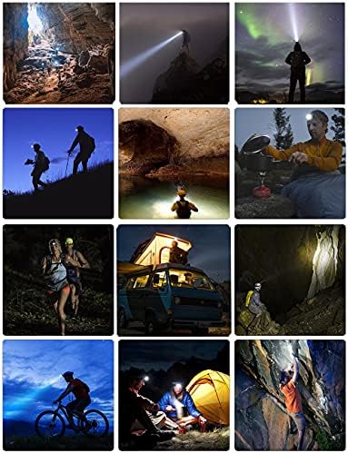 LED headlamp Flashlight 4-Pack LED Rechargeable Headlamp Headlight for Running, Camping, Hiking and More Lumens USB Rechargeable Headlight, Outdoor Camping Cycling Fishing, headlamp Flashlight