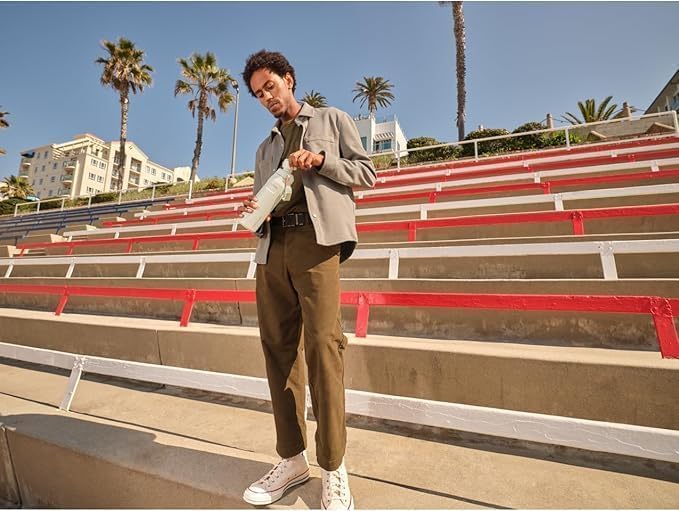 Stanley IceFlow Fast Flow Water Bottle | Angled Spout Lid | Lightweight & Leakproof for Travel & Sports | Insulated Stainless Steel | BPA-Free