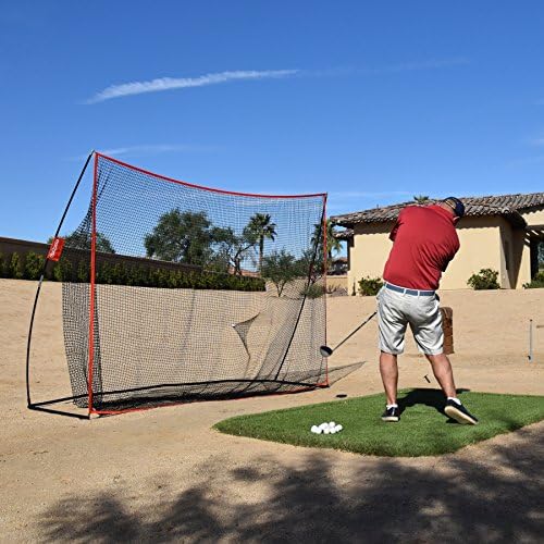 GoSports Golf Practice Hitting Net - Choose Between Huge 10 x7 ft or 7 x7 ft Nets -Personal Driving Range for Indoor or Outdoor Use - Designed by Golfers for Golfers