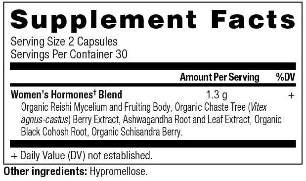Ancient Nutrition Women's Hormones, Helps Reduce Stress, Supports Energy, Hormone Balance, Gluten Free, Paleo and Keto Friendly, 60 Capsules