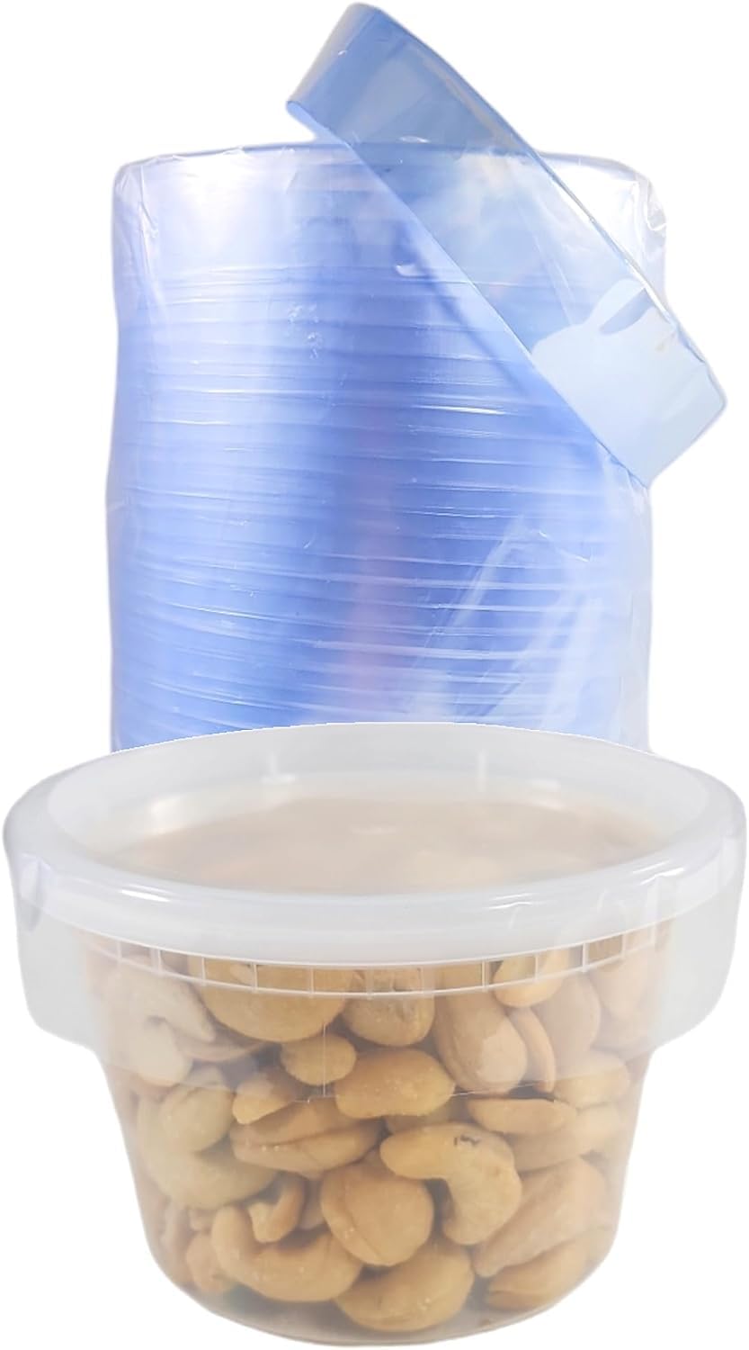 PACTOGO Clear Shrink Bands - Fits Round Plastic Soup/Deli Containers Sizes 8-32 Ounces (Pack of 250)