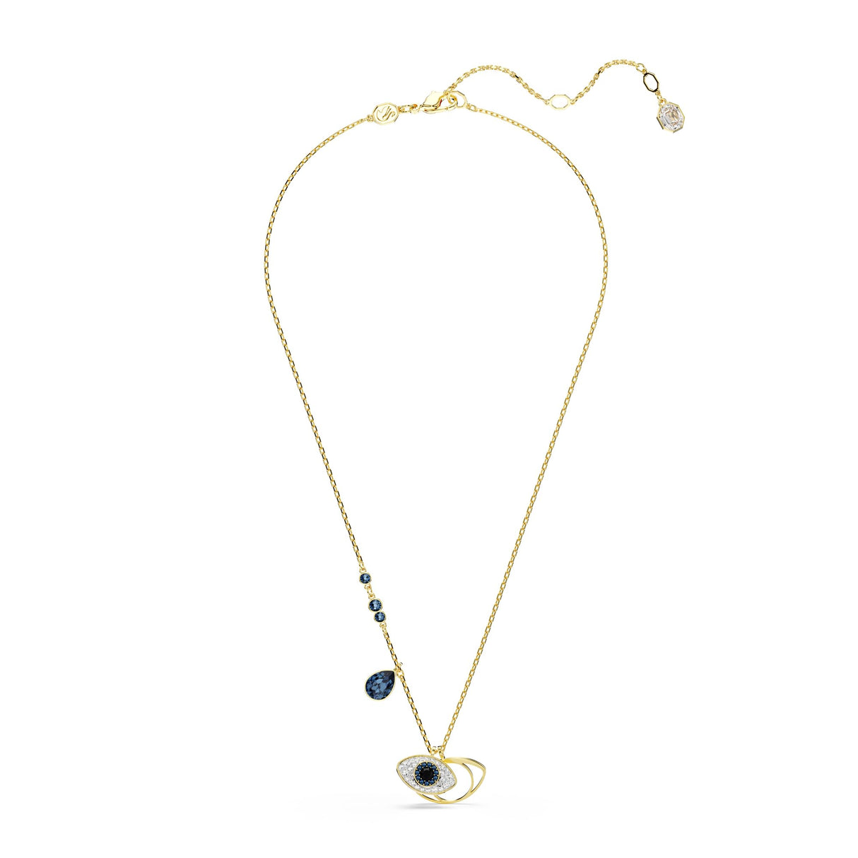 Swarovski Symbolica Pendant, Evil Eye, Blue, Gold-Tone Finished