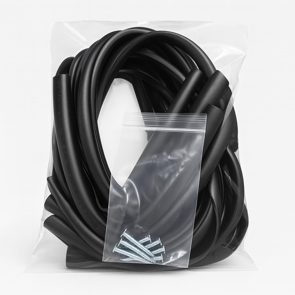 MONARCA SUPPLIES Tree Ties with Complimentary Nail, 32 Inch Black Heavy Duty Ties for Plant Support and Landscaping, 10 Pack