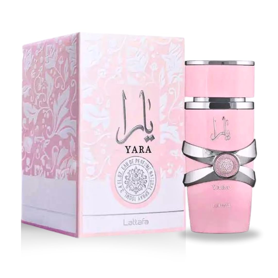 Lattafa Yara for Women Eau de Parfum Spray, 3.4 Ounce (Pack of 3)