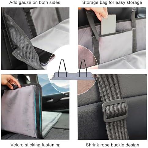 Non-Inflatable Car Mattress Back Seat Bed Extender Portable Folding Camping Travel for Sleeping