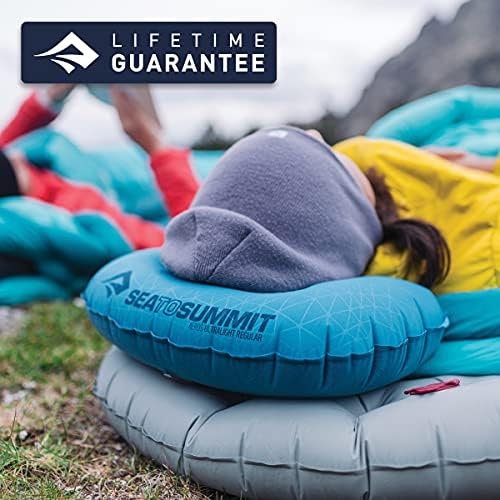 Sea to Summit Aeros Ultralight Inflatable Camping and Travel Pillow, Regular (14.2 x 10.2), Sea Foam