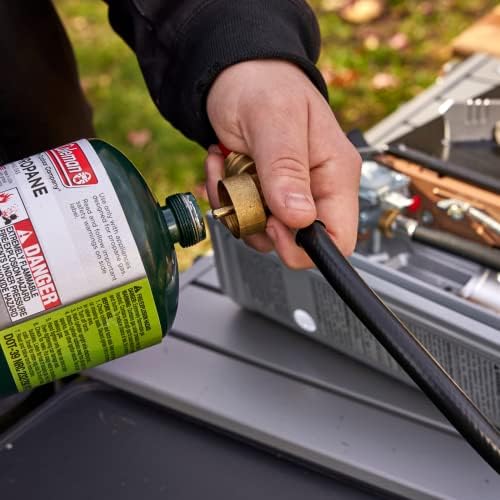 Dual Fuel Portable Stove COMBO, 12K BTU Portable Camping Stoves, w/ 4 x 8 oz. Butane Canister Tin Fuels, Dual Fuel Butane & Propane Stove for Camping, Emergencies & Outdoor Cooking by Grill Boss 90057