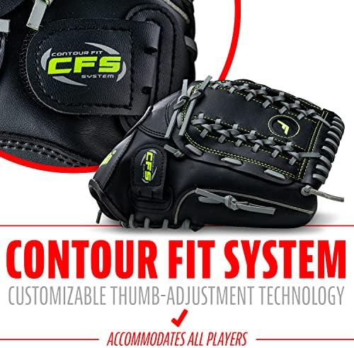 Franklin Sports Baseball + Softball Gloves - Field Master Adult + Youth Baseball + Softball Gloves - Right Hand + Left Hand Gloves - Infield + Outfield Mitts - Multiple Sizes + Colors