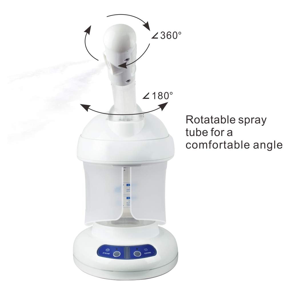 Hair Steamer Kingsteam 2 in 1 Ozone Facial Steamer, Design for Personal Care Use at Home or Salon Bar