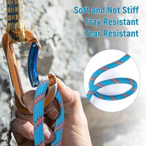 Arborist Rope Climbing Rope Arborist Rigging Rope 48 Strands Tree Rope 1/2 Inch Rope for Climbing Tree Swing Pulling Sailing
