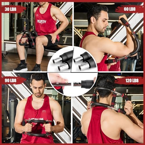 Twister Arm Trainer, Adjustable Twister Arm Chest Exerciser with 4 Spring & Training Poster for Men & Women, Detachable Power Twister Home Fitness Equipment for Enhancing Upper Body Muscle