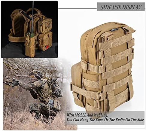 Tactical Small MOLLE Hydration Pack Outdoor Water Bladder Carrier Pack for Vest Backpack