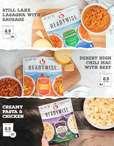 READYWISE - Favorite Kit, 9 Pack, Emergency Food Supply, MRE, Freeze Dried Food, Survival, Camping Essentials, Backpacking Meals, up to 15-Year Shelf Life