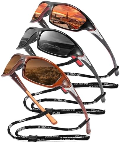 FAGUMA Sports Polarized Sunglasses For Men Cycling Driving Fishing UV400 Protection