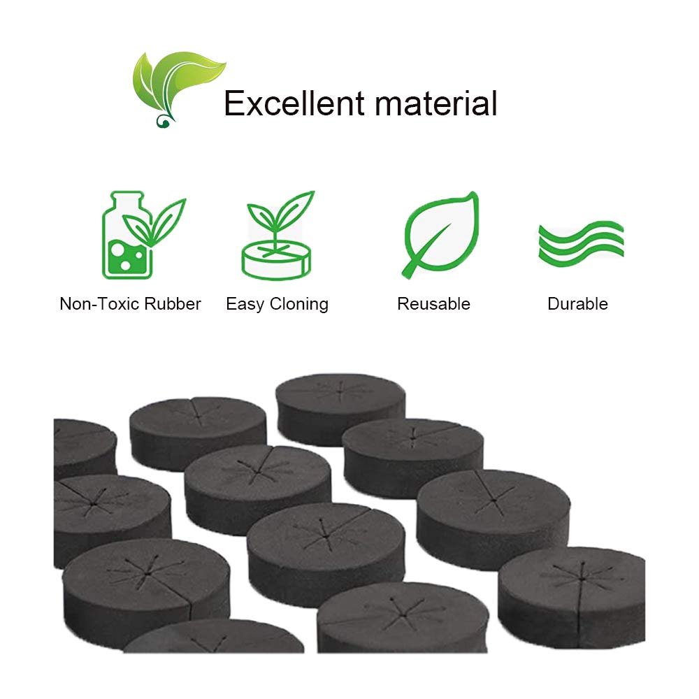 72 PCS Cloning Collars Inserts Premium Grade Foam Fits 2 Inch Net Pots